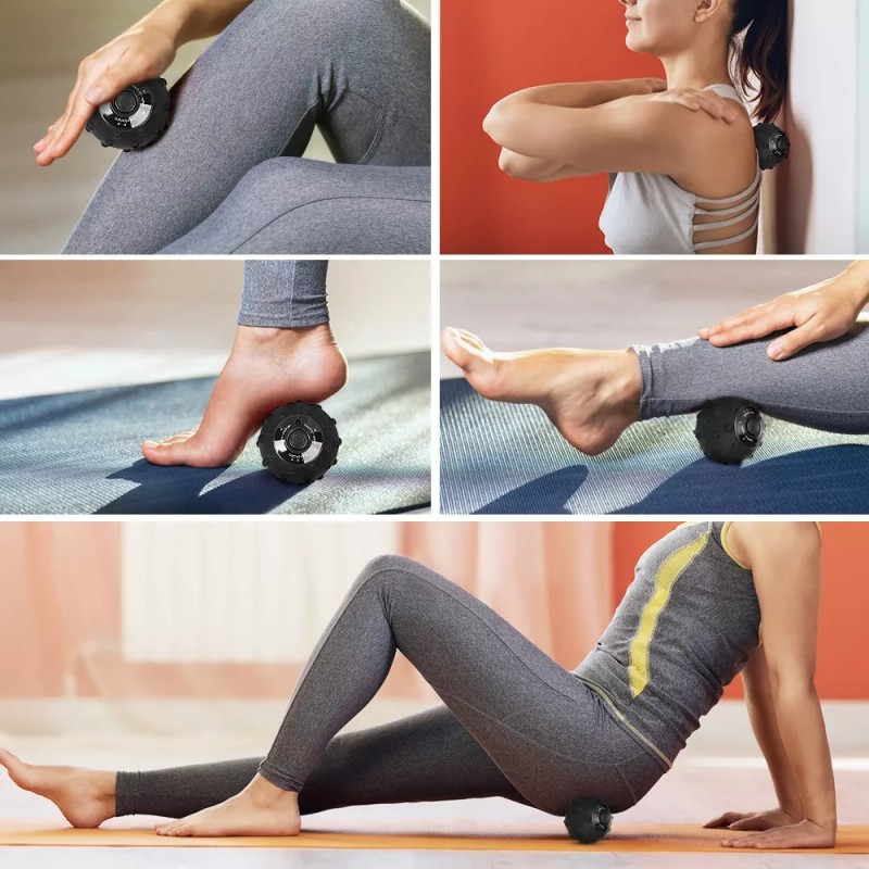 Alan - Pelota De Masaje Vibratoria De 4 Velocidades Mini