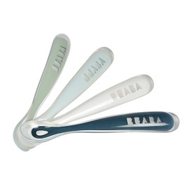 Beaba 4 First Stage Spoons (Neon/ Blue/ Nude/ Lagoon)