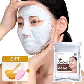 Lindsay 린제이 카카오 모델링팩 1kg+팩도구세트+클렌징해면 스펀지 홈에스테틱 5종세트 Lindsay Cacao Modeling Pack 1kg + Pack Tool Set + Cleansing Sponge Home Aesthetic 5-Piece Set