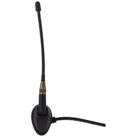 JENSEN JAN139 6" Heavy-Duty Universal Top/Side-Mount Rubber Mast Antenna, Black