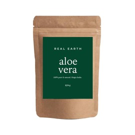 Real Earth Aloe Vera Pulver 250 g, 100 % natürlich und organisch für Haar und Haut, Aloe Vera Gel, Haarpflege