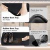 Rubber Boot Trays for Entryway, Water-Resistant Shoe Trays, Multi-Purpose Boot
