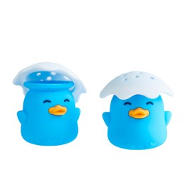 Kreeqe Duck Refrigerator Baking Soda Deodorizer Holder, Odor Absorber & Eliminator (Blue)