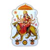The Saviour Goddess Durga Hindu God Sticker (Size 6" x