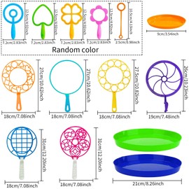 Seasboes Soap Bubbles Set of 14 Children's Soap Bubbles Wand Colourful Soap Bubbles Wand Soap Bubbles Toy Bubble Maker, Perfect for Children's Gifts Indoor and Outdoor Summer Parties Wedding