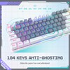 104-Key RGB Backlit Mechanical Gaming Keyboard - 2.4G/USB-C/Bluetooth, Programmable, PBT