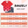 Cute Heart Graphics T-Shirt Women Valentines Shirt Colorful Dye Love