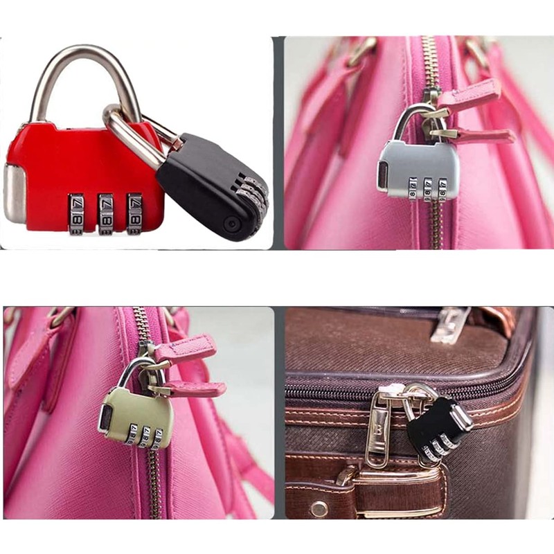 ZPLIUST 3 Digit Combinations Padlock The Safe Cipher Lock Resettable