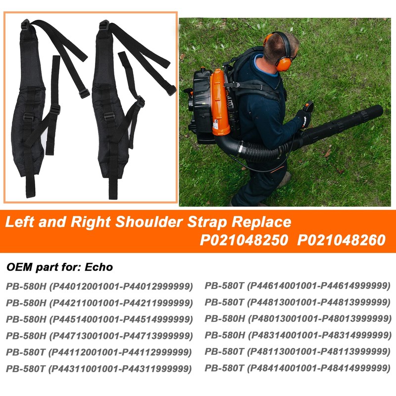 Toolyuan P021048250 P021048260 Left and Right Shoulder Straps for Echo