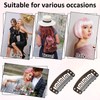 Gtziqa 50 PCS Hair Extension Clips, 32mm Wig Clips 6-Teeth