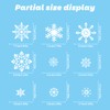 UCLEVER 480pcs Christmas Window Cling Sticker, Snowflake Santa Snowman Window