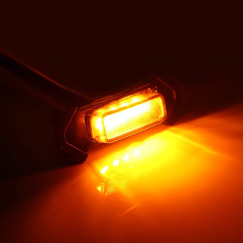 GTINTHEBOX 4pcs Amber Lens Grill Lights Amber LED for 2016