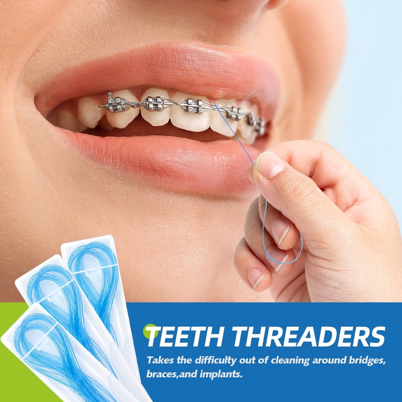 RioRand Floss Threaders, Essential Tool for Maintaining Oral Health with