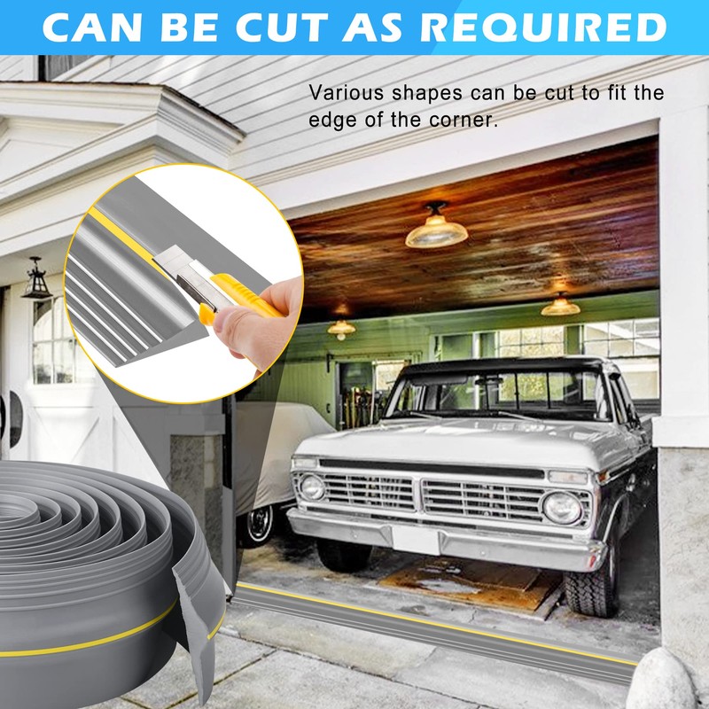 20Ft Universal Garage Door Bottom Threshold Seal Strip with 20oz