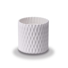 OWAYOTO Makeup Brush Holder Rotatable Makeup Brush Organiser Cup Makeup Container Storage White