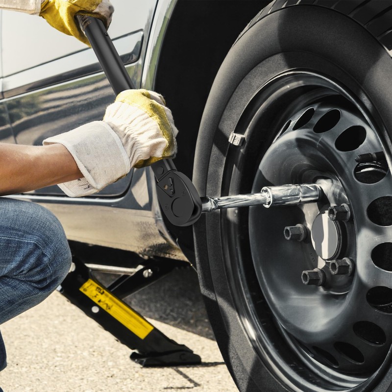 KOOPOOL 1/2-inch Drive Click Torque Wrench, 10-150 ft/lb (13.6-203.5 N/m)