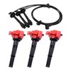 TRQ Ignition Coil Kit 4 Piece Compatible with 1996-2002 Toyota