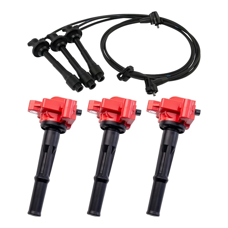 TRQ Ignition Coil Kit 4 Piece Compatible with 1996-2002 Toyota