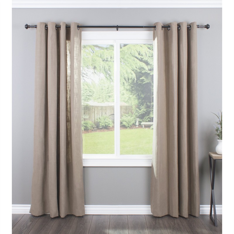 Decopolitan 1-Inch Urn Single Window Treatment Rod Set, 18 to
