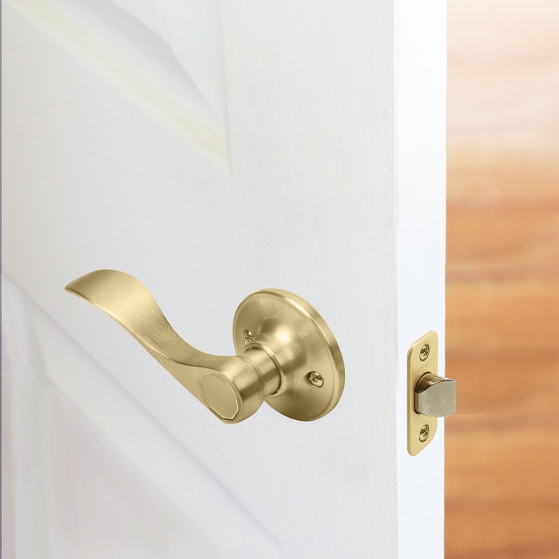 Design House 728899 Springdale Door Handle in Satin Gold, Single
