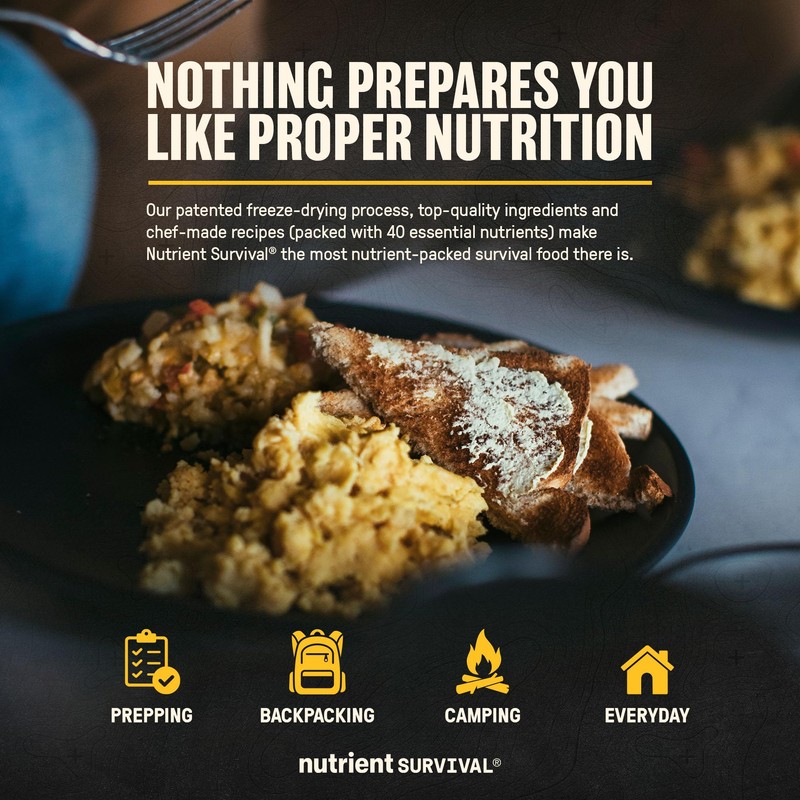 Homestyle Scramble Eggs High Protein Meal (10 Servings) Freeze Dried