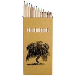 Azeeda 12 x 'Old Willow Tree' Long 178mm Coloured Pencils/Pencil Set (PE00068605)