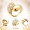 Chunky Gold Rings for Women - 14K Gold Plated Open