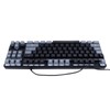 Gaming Keyboard USB 87 Keys RGB Backlit Floating Keycaps Contrast