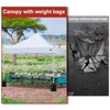 ABCCANOPY Canopy Weights 150 LBS Gazebo Tent Sand Bags,4pcs-Pack (Black)