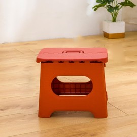 CFTGIW Folding Step Stool Portable Stron Saving Plastic Footstool for Adults and Kids Vintage Red is a of Tasks for and Whether for High Shelf or Th Step StoolFolding Step StoolPortable