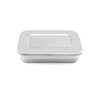 QWORK Stainless Steel Instrument Storage Trays, 2 Pack with Lid,