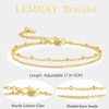 LEMKAY Gold Bracelets for Women 14K Gold Bracelets for Women