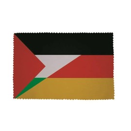 U24 Brillenputztuch Palästina-Deutschland Fahne Flagge Glasreinigungstuch Microfasertuch