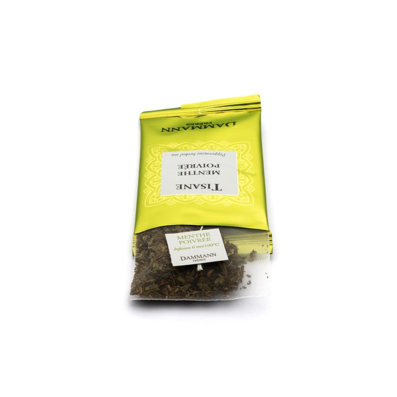 Dammann Freres Sachets, Menthe Poivrée Tea Bags, Premium Gourmet French
