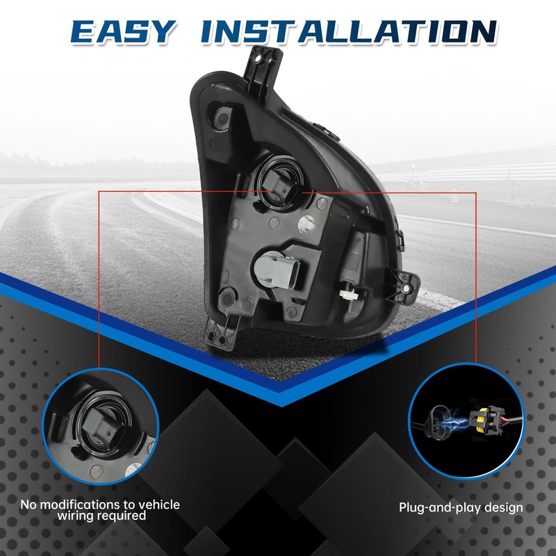 Shocklight Fog Light Compatible With 2018-2021 Chevy Equinox Left Side