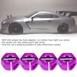 Wheel Hex Hub Adapters, 12mm Universal Wheel Hex Hub Adapter for HSP Sakura 1/10 Scale RC Car(6mm, Purple)