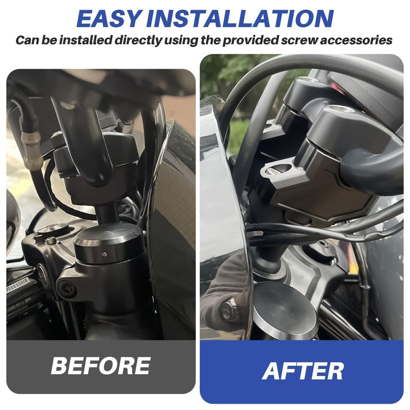 PSLER Motorcycle Handlebar Risers Move Back for Nightster 975 RH975