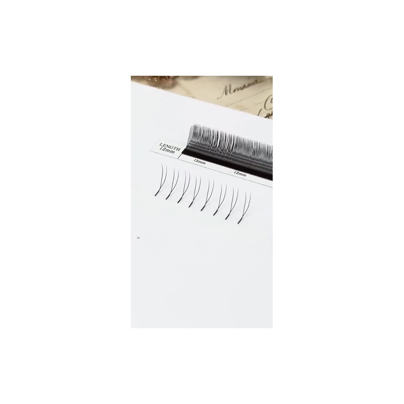 Blister Extensiones De Pestañas U-shaped Shape Mink Yy Lash