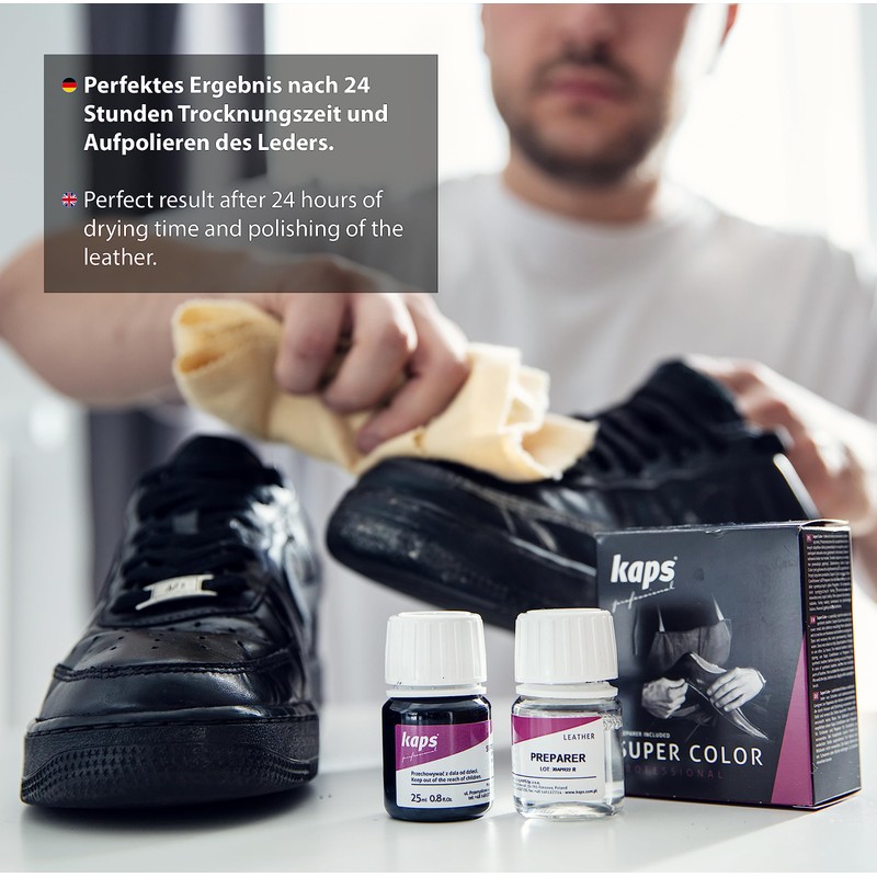 Dye With Primer For Natural And Synthetic Leather Shoes, Kaps
