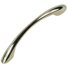 Richelieu Hardware BP65017130 Charleston Collection 3 3/4-inch (96 mm) Center-to-Center Brass Modern Arched Cabinet and Drawer Pull Handle for Kitchen, Bathroom, and Furniture
