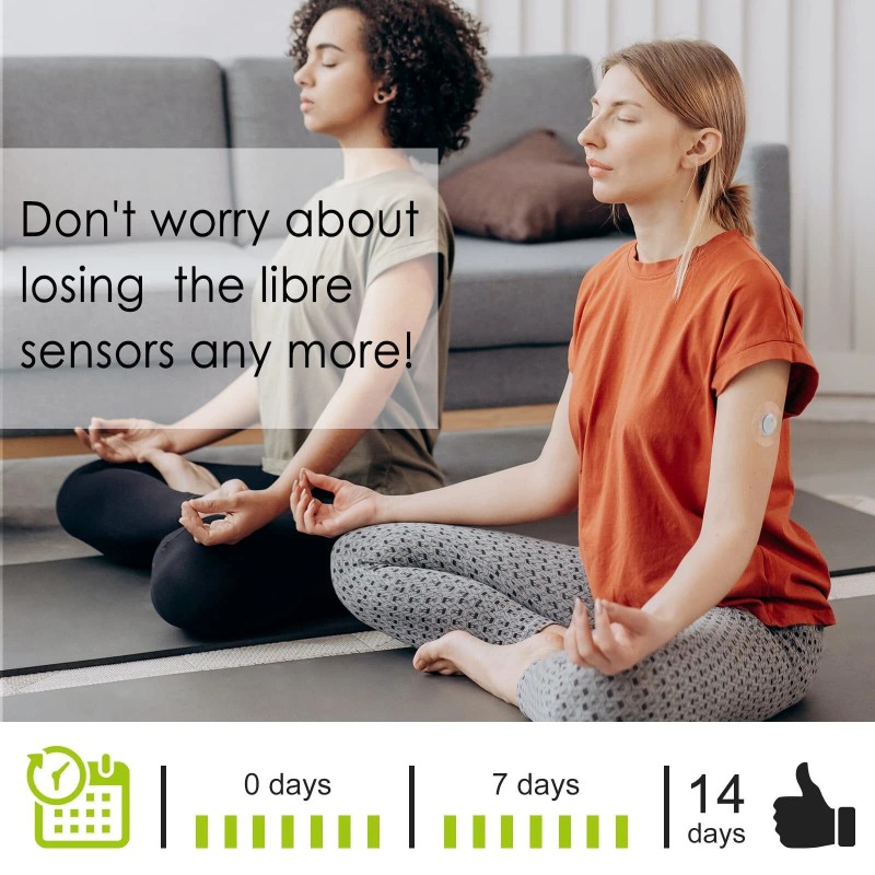 Libre 3 Sensor Covers 100% Waterproof Adhesive Patches Stay Sweatproof