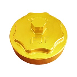 iFJF 68065612AA Fuel Filter Housing Cover Cap Replacement for 2011-2024 Ram 6.7L 2500 3500 4500 5500 2010 DODGE RAM 2500 3500 PICKUP DODGE RAM 4000-5000 Cummins Diesel Engine Billet Aluminum (Gold)