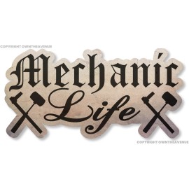 OwnTheAvenue Mechanic Life Hot Rod Muscle Car Racing Drifting Sticker Decal 5"