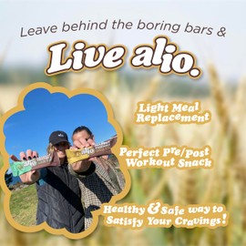 Alio Protein Bars - Cookie Dough (12 Bars) – Free From The Top 9 Food Allergens, High Protein, Low-Calorie, Vegan, Gluten-Free, Nut-Free, Non-GMO, Plant-Based, Seed Oil Free, Delicious & Healthy Snack