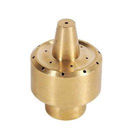 Fountain Nozzle Head, 1/4" / 1/2" / 3/4" Brass Column Garden Pond Fountain Water Nozzle Sprinkler Spray Head Outdoor Decorations Gold (1/4")