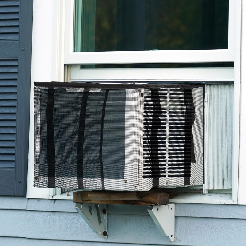 PATIKIL Window Air Conditioner Mesh Cover, 17x12x13 inch Outside Window