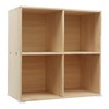 Cube Storage Bookshelf Wooden Storage Open Bookshelf, Multipurpose Display Storage