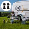 Cosswe Rust Rubber Feet, Pot Support Rubber, Gas Stove Rubber