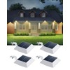 4 Pack Solar Powered Gutter Lights Outdoor Decorative Waterproof 12