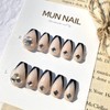 Black Swan Nail Tips - Short Oval / 블랙스완 네일팁